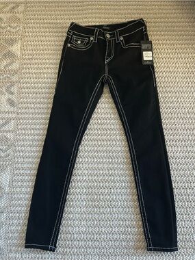 True Religion Women's Jennie Flap Big T Skinny Jeans size 26
